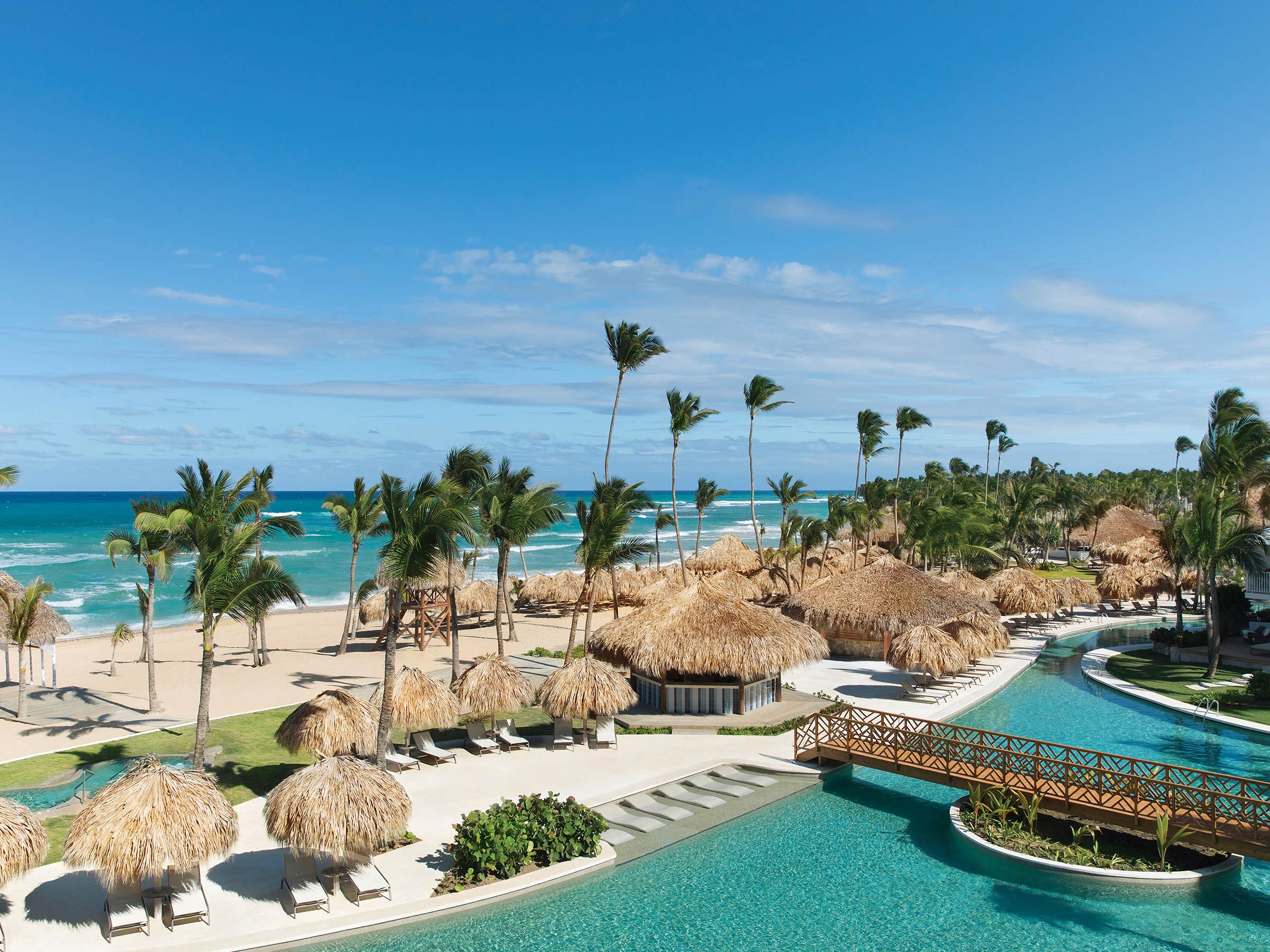 Beachfront views from the All Inclusive resort of Excellence Punta Cana