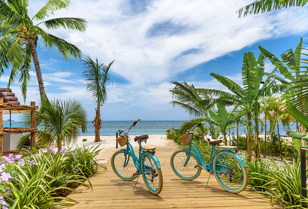 Bicicles that come with the beach villa in Montego Bay