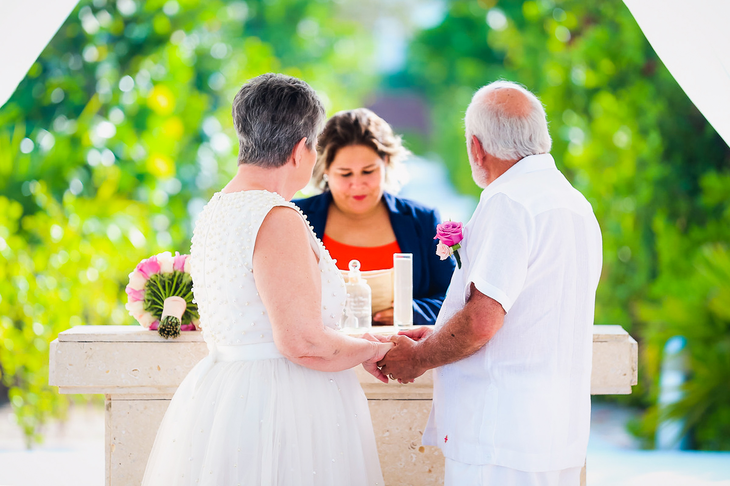 Surprise vow renewal in Excellence Playa Mujeres